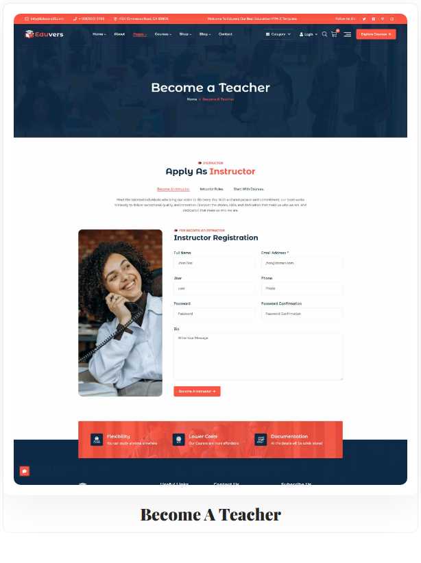 Eduvers – Modern Education, University & Online Course HTML5 Template