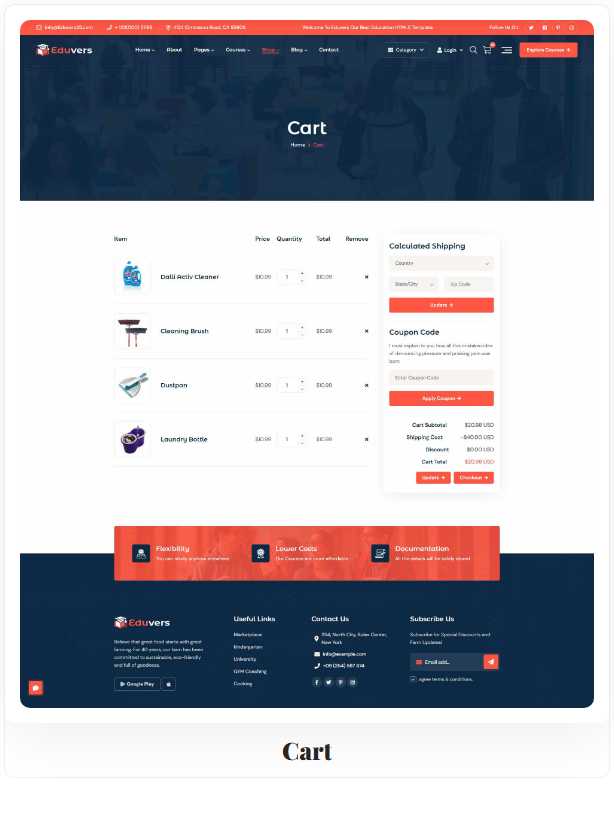 Eduvers – Modern Education, University & Online Course HTML5 Template