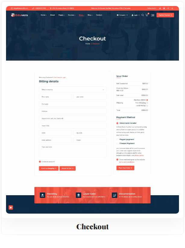 Eduvers – Modern Education, University & Online Course HTML5 Template