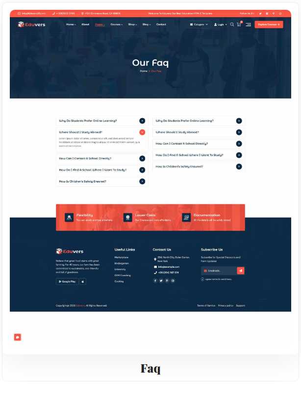 Eduvers – Modern Education, University & Online Course HTML5 Template